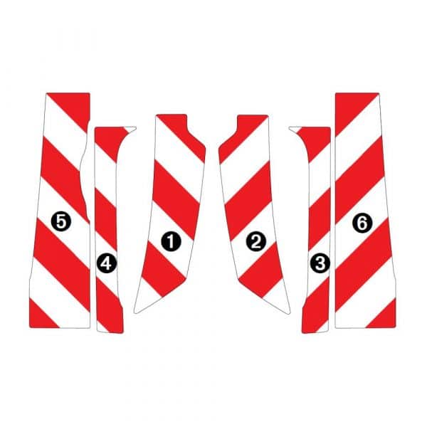 Kit Rouge-Blanc CL. A Standard - RENAULT Trafic H1 2P Tôlées (2021) – Image 3